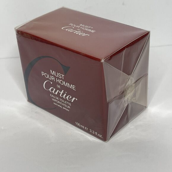 Must Pour Homme de CARTIER Eau De Toilette Spray 3.3 oz (100 ml) NEW & SEALED - Picture 3 of 5